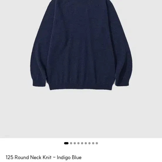 [BUNJANG] My Library 125 Round Neck Knit Indigo Blue / mylibrary 125 라운드넥 니트 인디고 블루 마이라이브러리