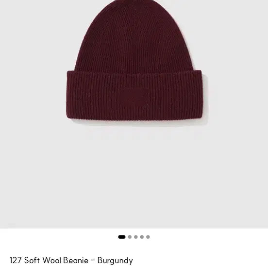 [BUNJANG] My Library 127 Soft Wool Beanie Burgundy / 127 소프트 울 비니 버건디 마이라이브러리