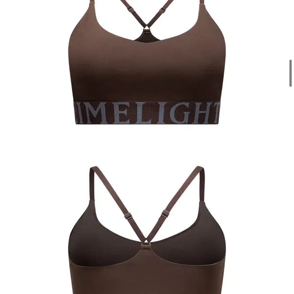 [BUNJANG] Limelight Apparel Elite Sports Bra (Brown) / 라임라잇 어페럴 엘리트 브라탑s