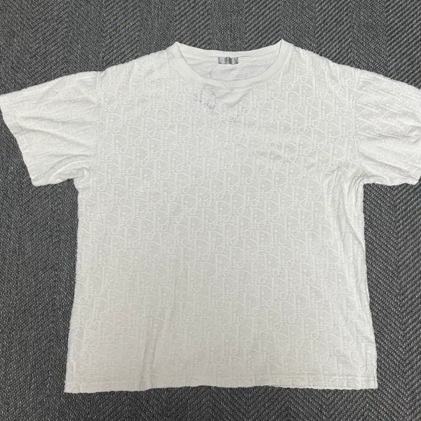 [BUNJANG] Dior Oblique Terry Short Sleeve T-Shirt XL / 디올 오블리크 테리 반팔 XL