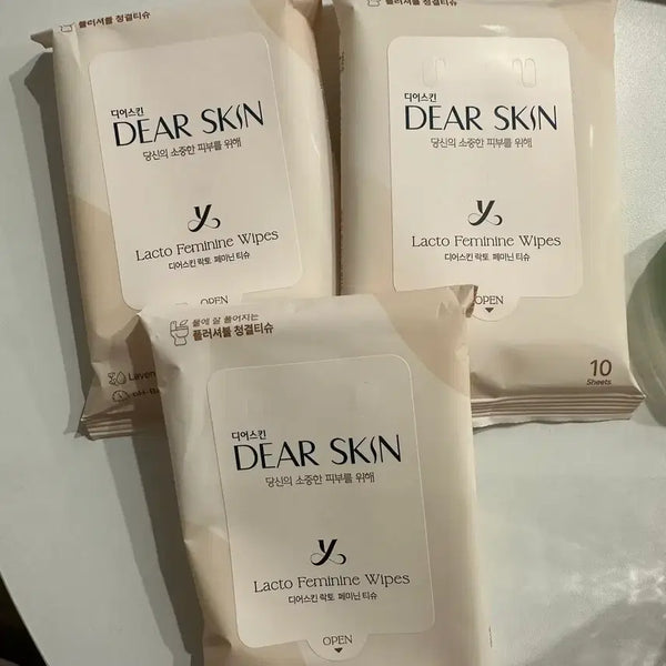 [BUNJANG] DEAR SKIN Lacto Feminine Cleansing Wipes / 디어스킨 락토 페미닌 여성 청결