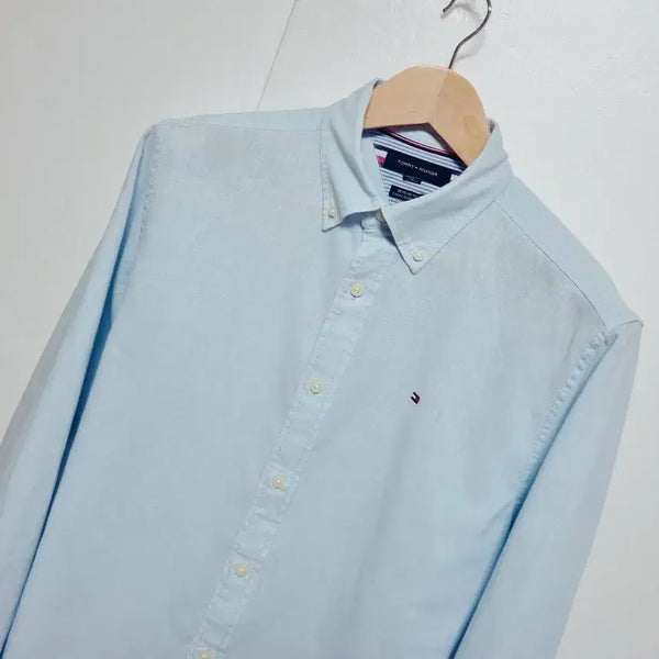 [BUNJANG] Tommy Hilfiger Men's Linen Cotton Blend Long Sleeve Shirt / 남성 타미 힐피거 tommy 린넨 마 코튼 혼방 긴팔 남방 셔츠