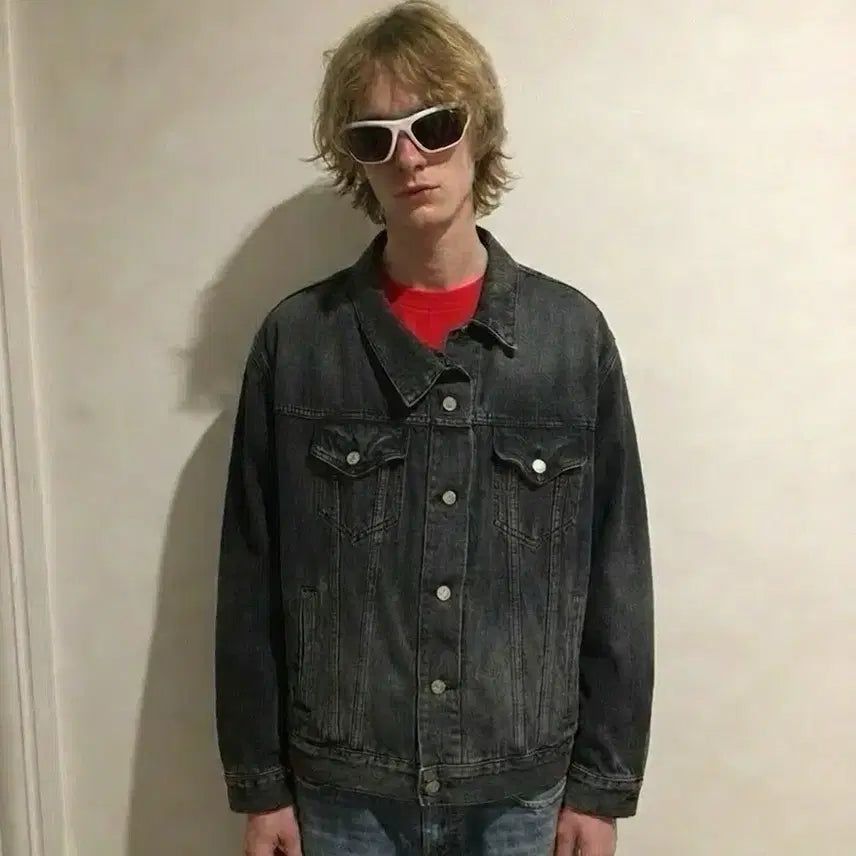 [BUNJANG] Balenciaga Twister Asymmetric Denim Jacket / 발렌시아가 파리 재팬발 트위스터 데님자켓