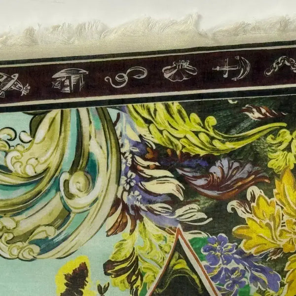 [BUNJANG] Alemais Ethnic Silk Scarf 90x90cm / 새제품 / Alemais 에스닉 실크스카프