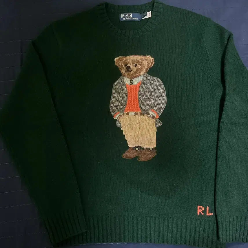 [BUNJANG] Polo Ralph Lauren 30th Anniversary Limited Edition Bear Sweater (Size M) / 폴로 랄프로렌 30주년 한정판 베어 스웨터 M사이즈