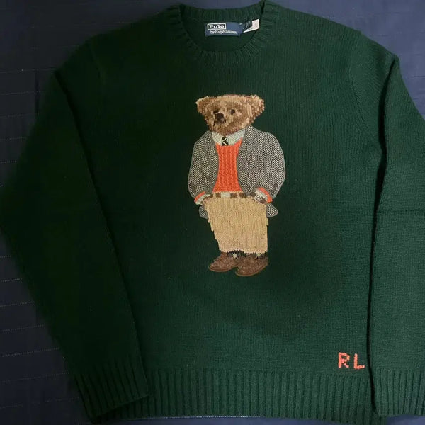 [BUNJANG] Polo Ralph Lauren 30th Anniversary Limited Edition Bear Sweater (Size M) / 폴로 랄프로렌 30주년 한정판 베어 스웨터 M사이즈