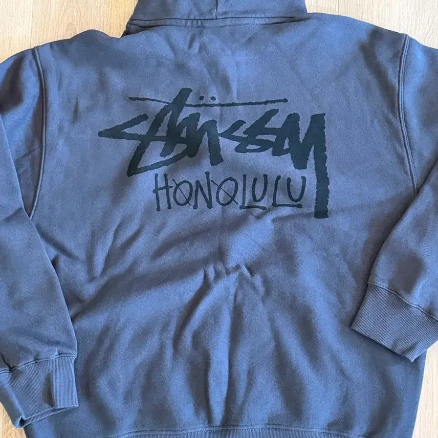 [BUNJANG] Stussy Stock Honolulu Hoodie Faded Black XL / (새상품) 스투시 스탁 호놀룰루 후드 판매