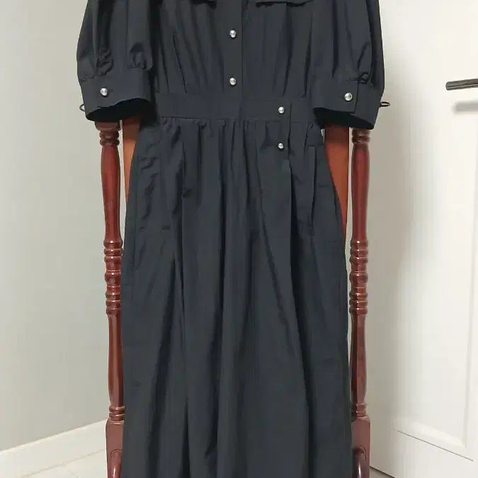[BUNJANG] System Black Shirt Dress / SYSTEM 블랙 셔츠 원피스(상태최상)55~66