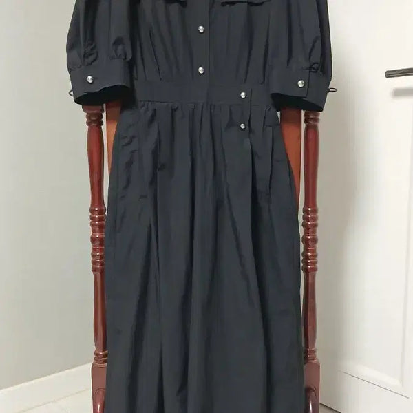 [BUNJANG] System Black Shirt Dress / SYSTEM 블랙 셔츠 원피스(상태최상)55~66