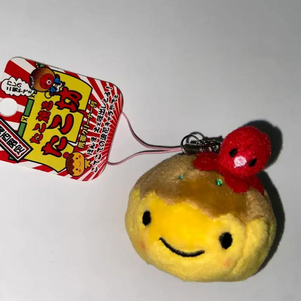 [BUNJANG] Takoyaki Plush Keychain / 타코야끼 인형 키링