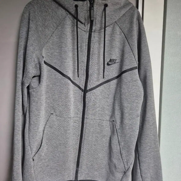 [BUNJANG] Nike Tech Fleece Full-Zip Hoodie Grey / 나이키 테크 플리스 후드 집업 그레이