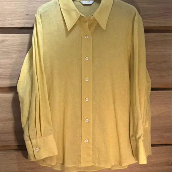 [BUNJANG] Linen 100 Top/Shirt (Size 55-77) / [새상품] 편한핏 린넨 100 상의/셔츠(55-77)