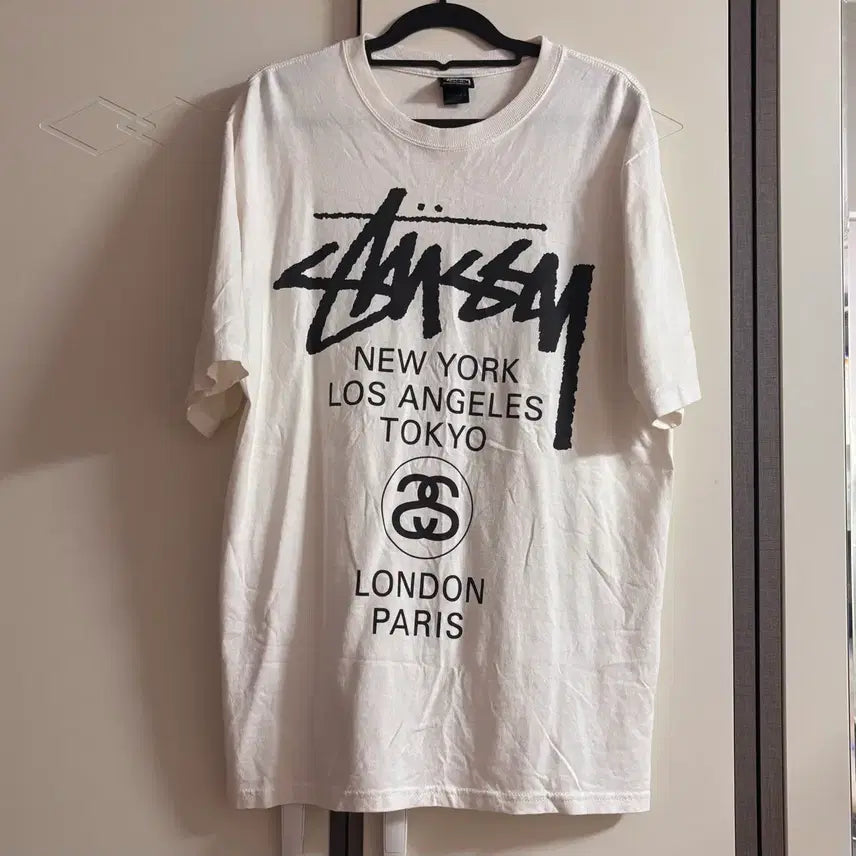 [BUNJANG] Stussy World Tour T-Shirt / (택포) 스투시 월드투어 반팔티셔츠