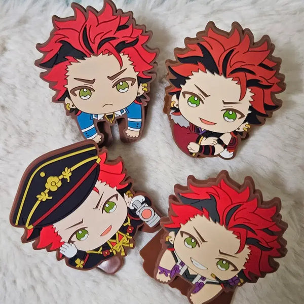 [BUNJANG] Ensemble Stars Kuro Kiryu Rubber Clip Bundle Set / 앙상블 스타즈 앙스타 키류 쿠로 러버클립 고무 집게 일괄