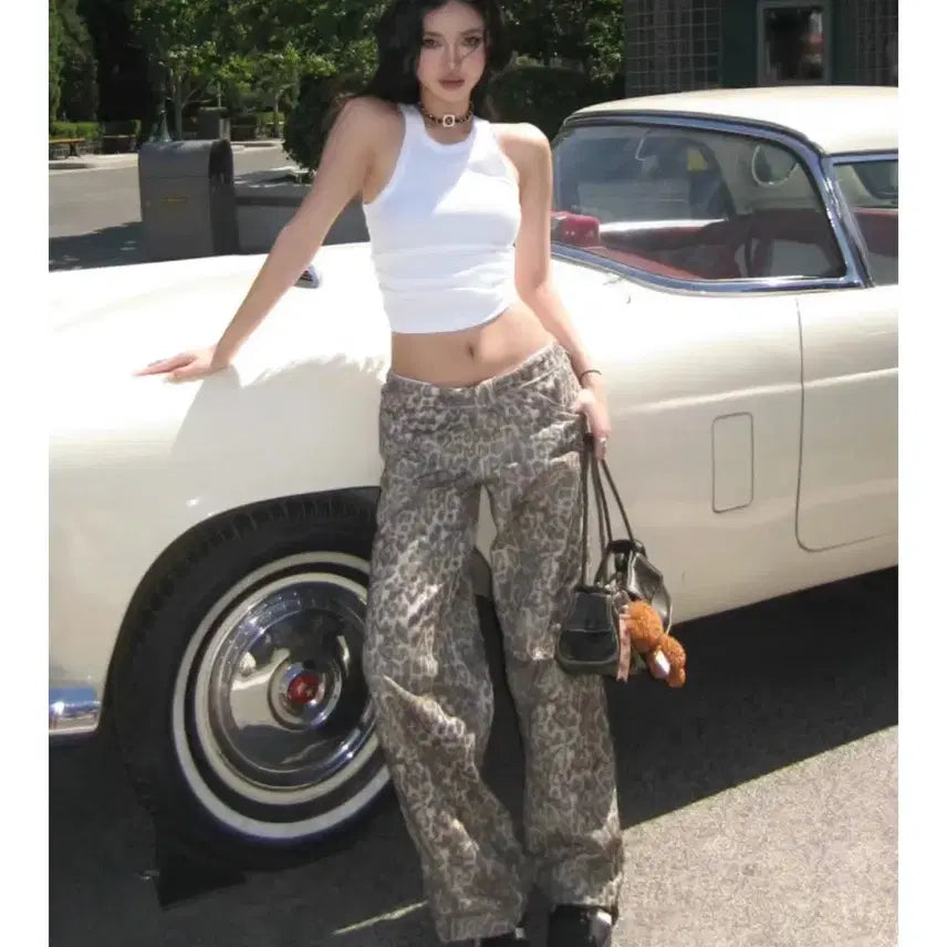 [BUNJANG] Estrellas Vintage Leopard Casual Pants S / [에스트렐라스] vintage leopard casual pants S