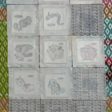 [BUNJANG] Pokemon Old Version Ttibu Ttibu Seal Sticker Set (26 Types) / 포켓몬 구버전 띠부띠부씰 스티커 26종
