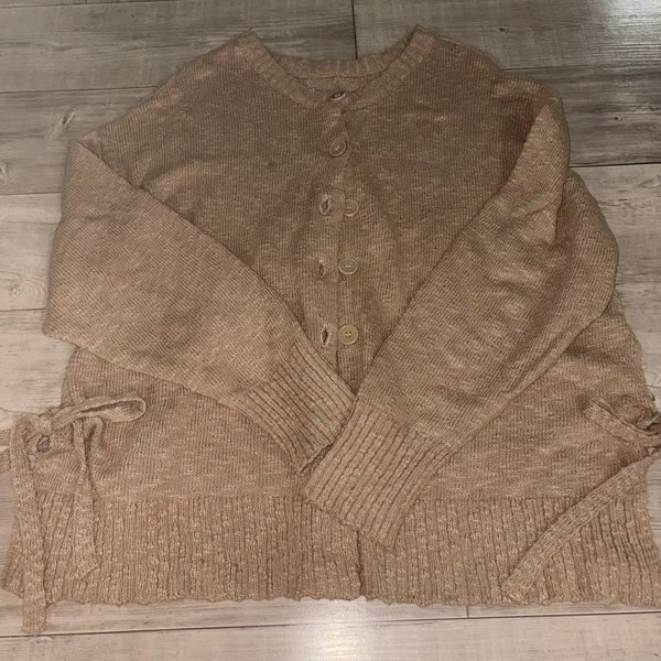 [BUNJANG] Ribbon Knit Cardigan Butterfly Vintage Style / 옆 리본 니트 가디건 어항빈티지 버터플라이빈티지