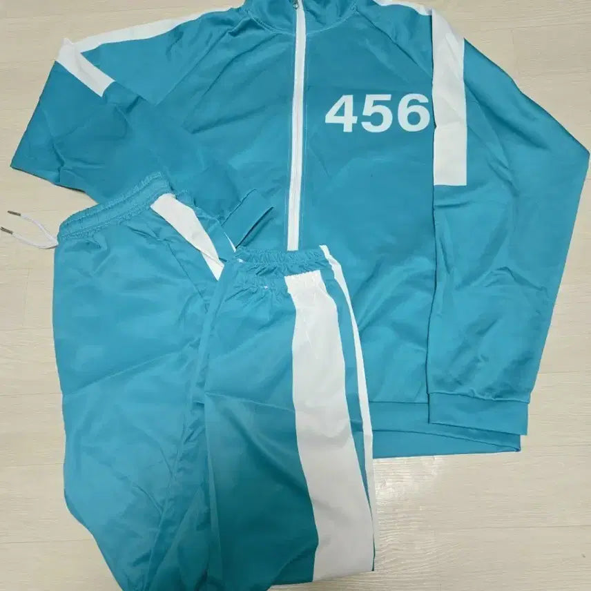 [BUNJANG] Squid Game 456 Trainee Tracksuit Set / 오징어게임 456번 트레이닝복 SET