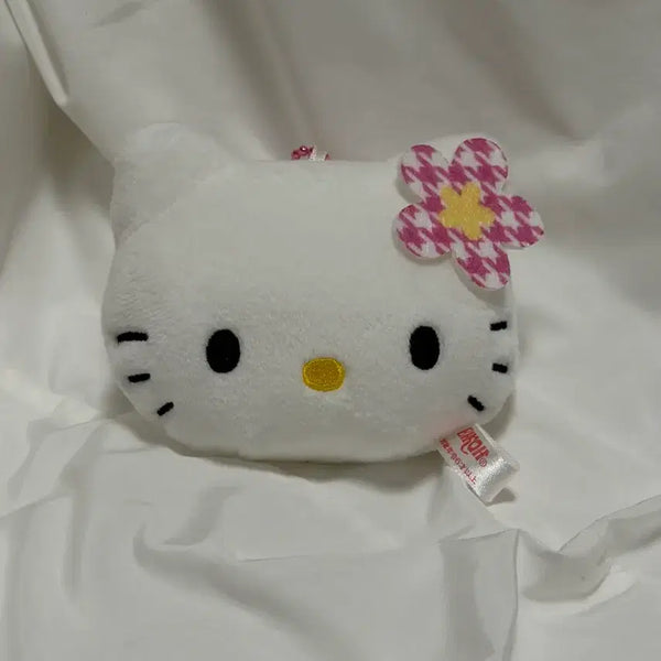 [BUNJANG] Hello Kitty Face Plush Keychain / 키티얼굴인형키링
