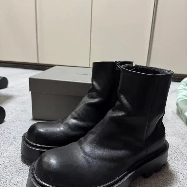 [BUNJANG] Dope Jason Bold Ankle Rain Boots Black (260) / 도프제이슨 볼드 앵클 레인부츠 BLACK (260)