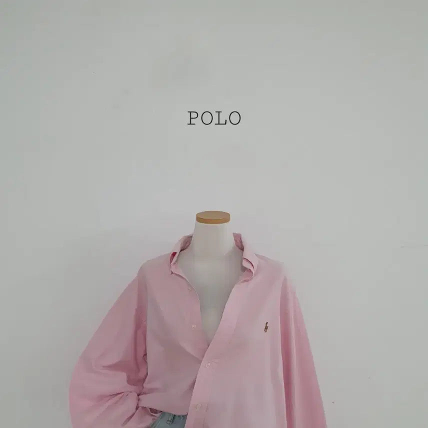 [BUNJANG] Polo Ralph Lauren Pink Oxford Shirt / No.26071607 폴로 랄프로렌 핑크 옥스포드 셔츠