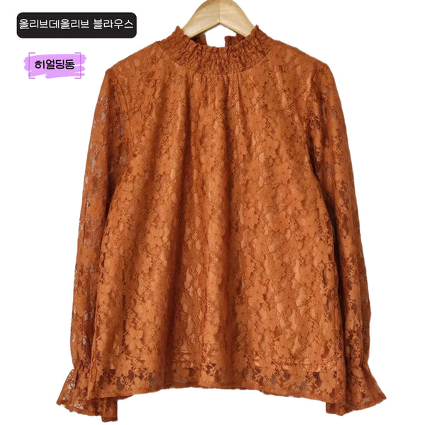 [BUNJANG] Olive des Olive Lace See-Through Blouse / 딩동 :) 여름세일새/S~M/올리브데올리브/ 레이스 시스루 블라우스_35