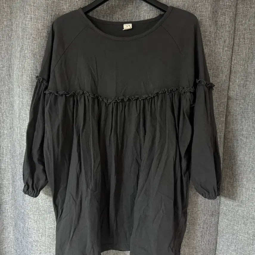 [BUNJANG] Lace Shirring Frill Blouse / 레이스 셔링 프릴 블라우스 티