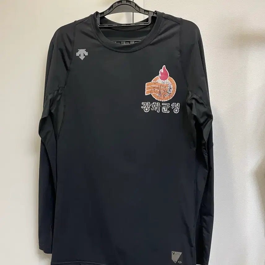 [BUNJANG] Descente Long Sleeve T-Shirt Black Size 105 / 강화군청 태권도 롱슬리브