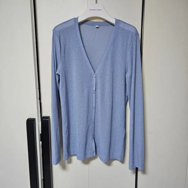 [BUNJANG] Violet V-Neck Lightweight Cardigan / [새상품] 바이올렛 브이넥 살안타 가디건