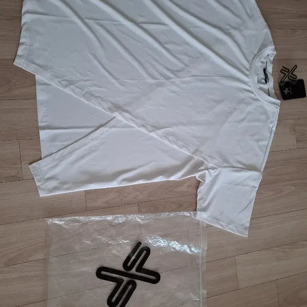 [BUNJANG] XEXYMIX Cropped Short-Sleeve T-Shirt White / XEXYMIX 크롭 반팔 티셔츠 화이트