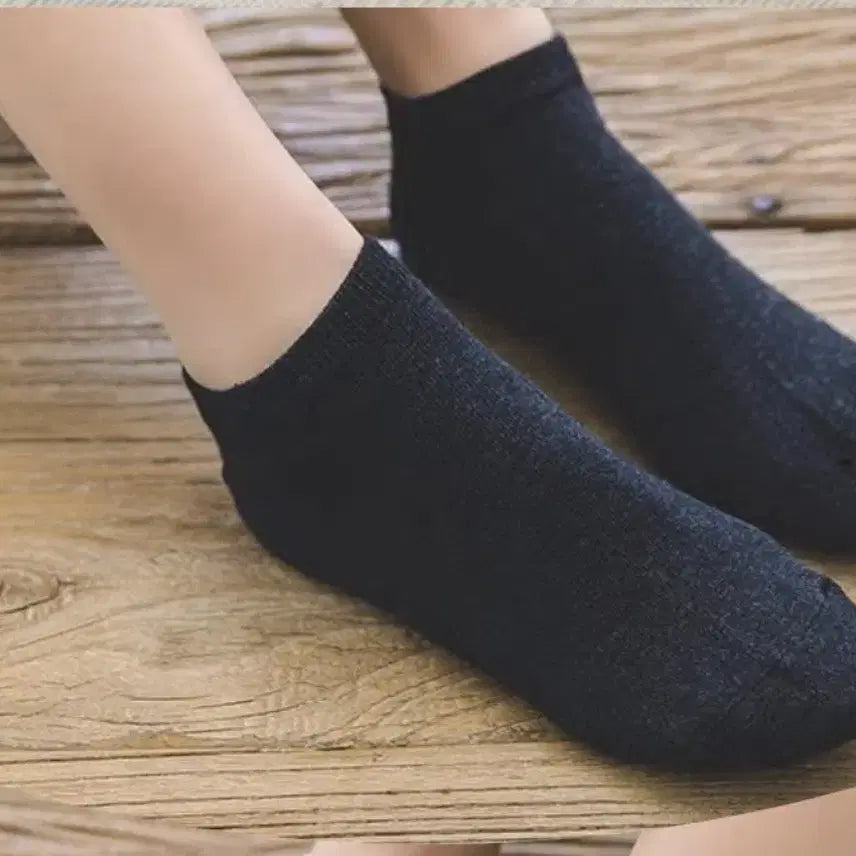 [BUNJANG] Women's Cotton Ankle Socks - Black (5 Pairs) / 새상품)여성 면발목양말 -블랙5개