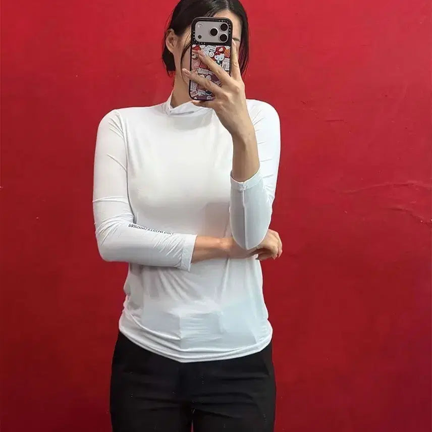 [BUNJANG] Unisex Cooling High-Neck Long-Sleeve Innerwear for Golf / 골프 남성 ,여성 쿨링 하이넥 이너웨어