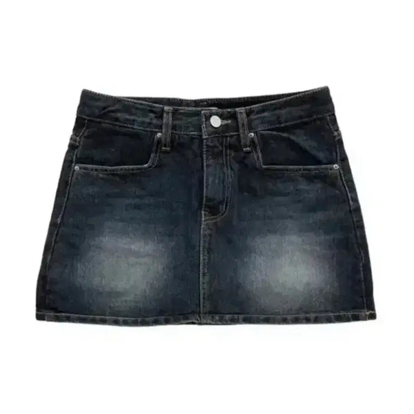 [BUNJANG] Azureon Bavery Denim Skirt / 애즈온 비버리 데님 스커트