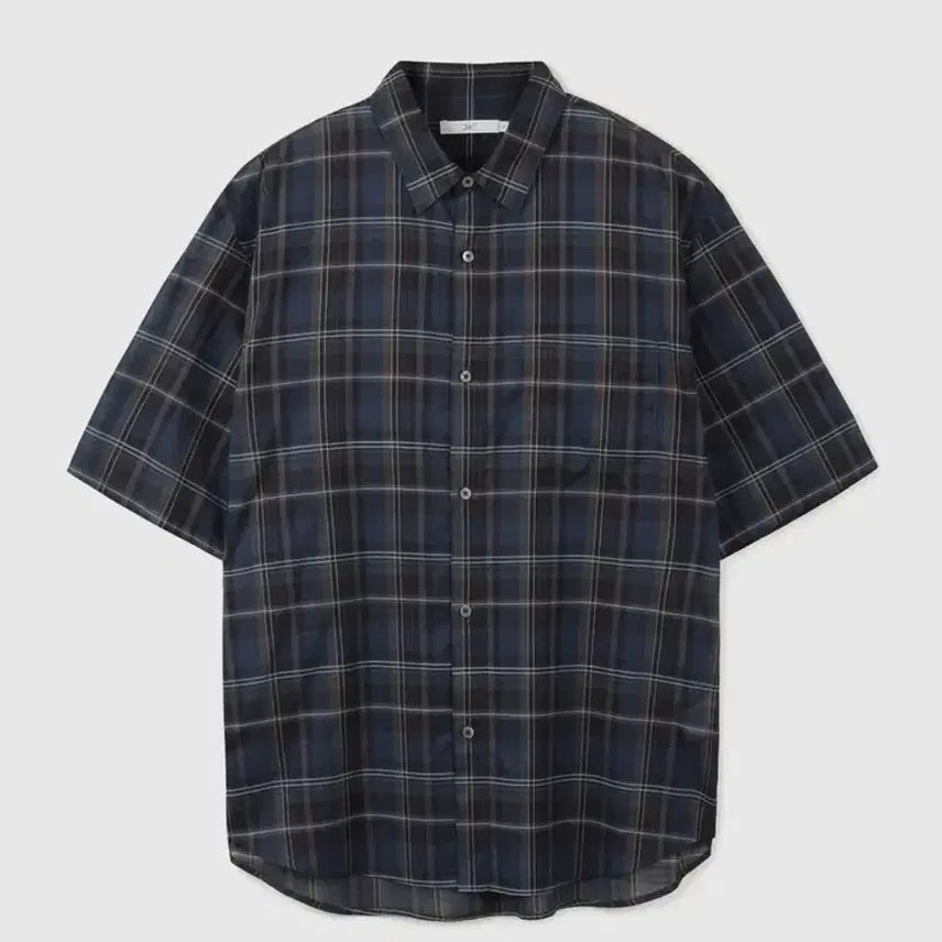 [BUNJANG] 247 Series Short Sleeve Shirt - Dark Navy / [새상품] 247시리즈 반팔셔츠