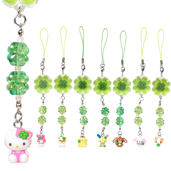 [BUNJANG] Sanrio Heisei Munekyun Clover Strap Keychain / [당일발송]산리오 헤이세이 무네큥 심쿵 클로버 스트랩 키링 선택 확정