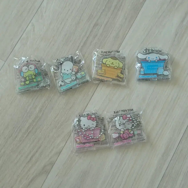[BUNJANG] Sanrio Achote Character Keyring Bundle Set / 세븐일레븐 아샷추 산리오 키링 일괄