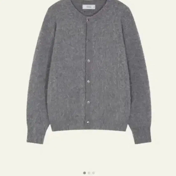 [BUNJANG] Wavyness Mohair Cardigan Grey / 웨이비니스 모헤어 가디건 그레이
