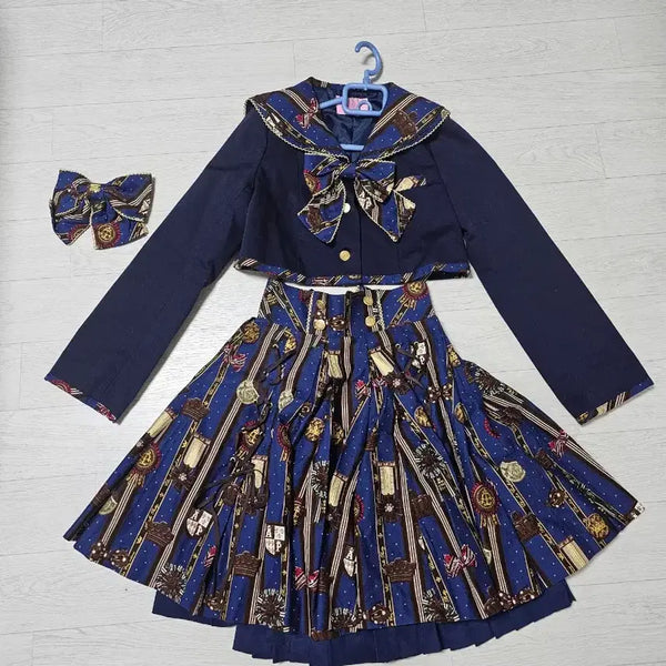 [BUNJANG] Angelic Pretty Rosetta School Set / (로리타양복)엔젤릭프리티 로제타스쿨set