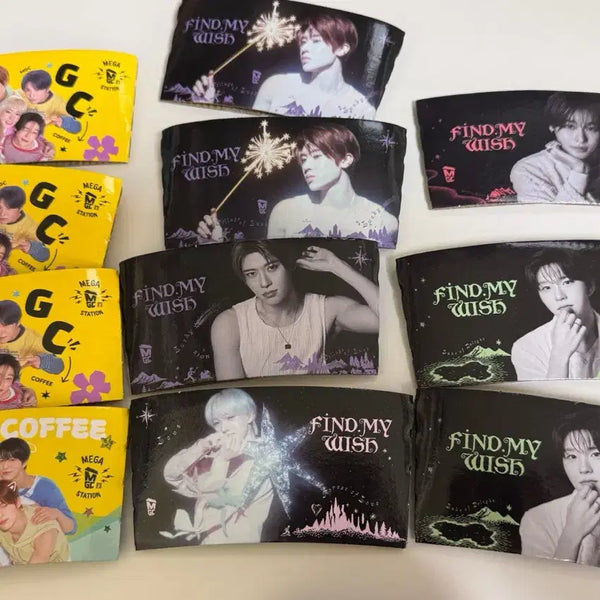 [BUNJANG] NCT WISH Riku Sion Sakuya Jaehee Bundle Set Cup Holder / nct wish 컵홀더 리쿠 시온 사쿠야 재희 단체 (일괄)