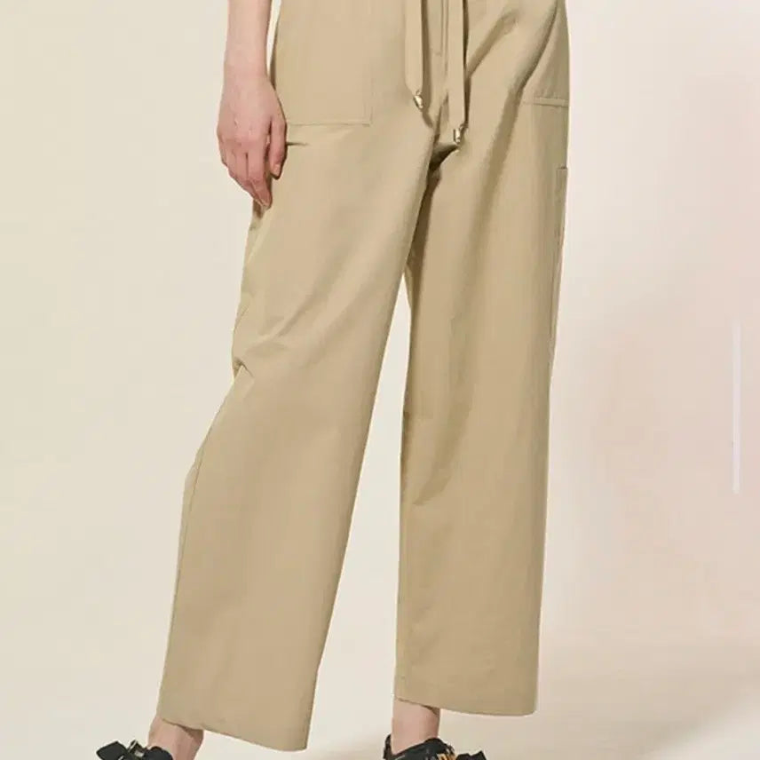 [BUNJANG] LANVIN Belted Pocket Relaxed Pants / 한섬 랑방 벨티드 포켓 릴렉스 팬츠