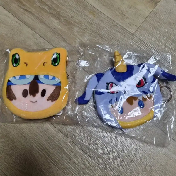[BUNJANG] Digimon Ichiban Kuji F Prize Agumon & Gabumon Coin Purses (Bundle Set) / 디지몬 제일복권 포테포테 쿠지 f상 아구몬 신태일 파피몬 매튜 동전지갑