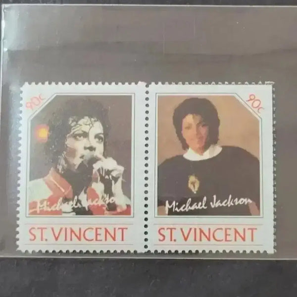 [BUNJANG] Michael Jackson 1985 USA Stamp Set (2 types) / 1985년 미국팝 가수 마이클잭슨 우표(90C)  2종
