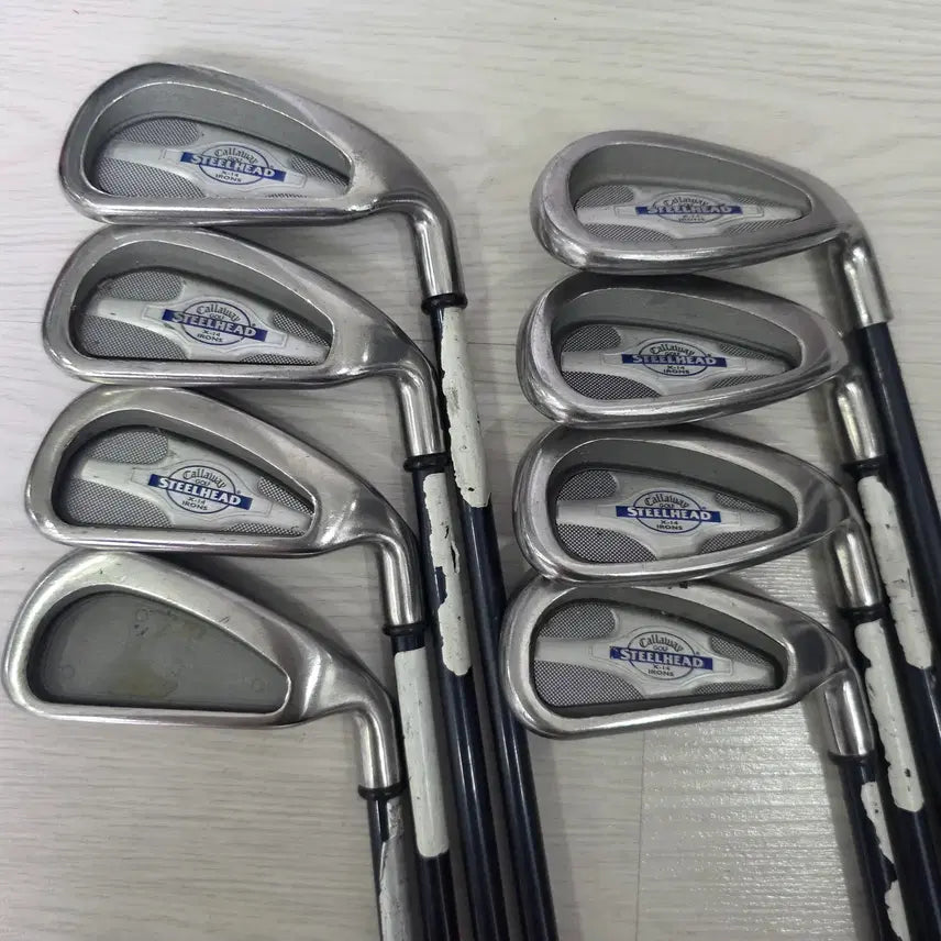 [BUNJANG] Callaway Steelhead X-14 R Flex Men's Iron Set (3-9, P) / 캘러웨이 스틸헤드 X-14 (3~9,P) R 남성용 아이언 세트