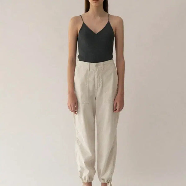 [BUNJANG] Nothing Written Linen Drawstring Pants (Ecru) - Size S / 낫띵리튼 Linen drawstring pants (Ecru) 린넨 스트