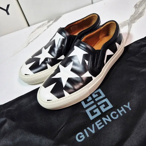 [BUNJANG] Givenchy Star Leather Slip-On Sneakers Shoes Size 35 / (정품) 지방시 스타 가죽 슬립온 스니커즈 신발35