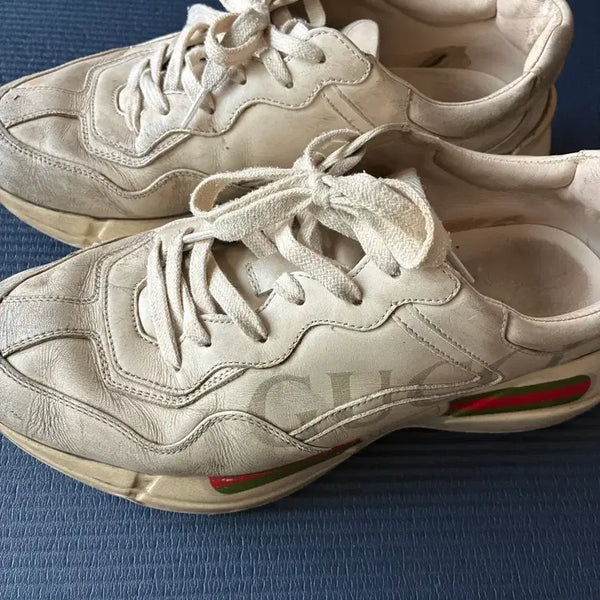 [BUNJANG] Gucci Rhyton Logo Strap Sneakers (Full Box) Size 7 (265-270mm) / 구찌 라이톤 띠로고 스니커즈(풀박스) 7사이즈 265~270