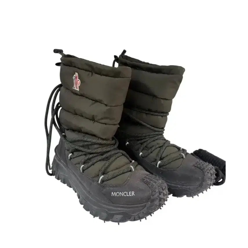 [BUNJANG] Moncler Grenoble Khaki Padded Boots Size 42 / 42 / 몽클레어 그레노블 카키 패딩부츠