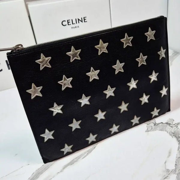 [BUNJANG] Saint Laurent Star Patch Clutch Bag Pouch / (정품) 생로랑 스타 패치 클러치 백 여성 파우치