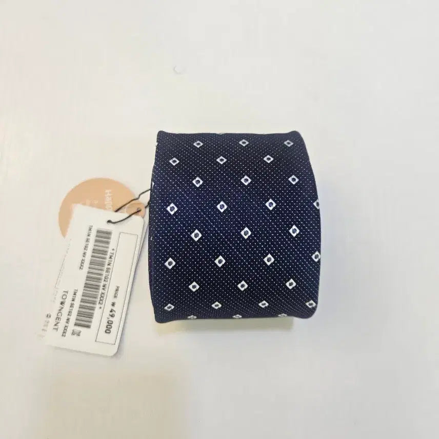 [BUNJANG] Towngent Diamond Pattern Navy Tie / 타운젠트 넥타이 다이아몬드 패턴 네이비 새제품