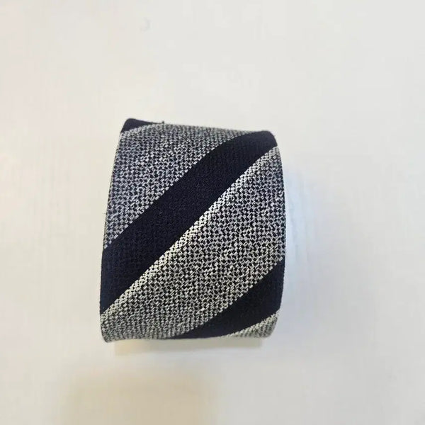 [BUNJANG] TOWNGENT Striped Necktie Navy/Gray / 타운젠트 스트라이프 넥타이 네이비/그레이 새제품